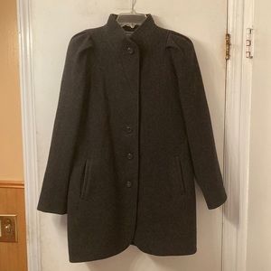 Vintage International Scene gray wool coat